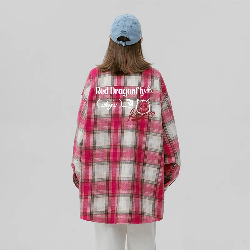 RED DRAGONFLY Shirt Coat Unisex-5
