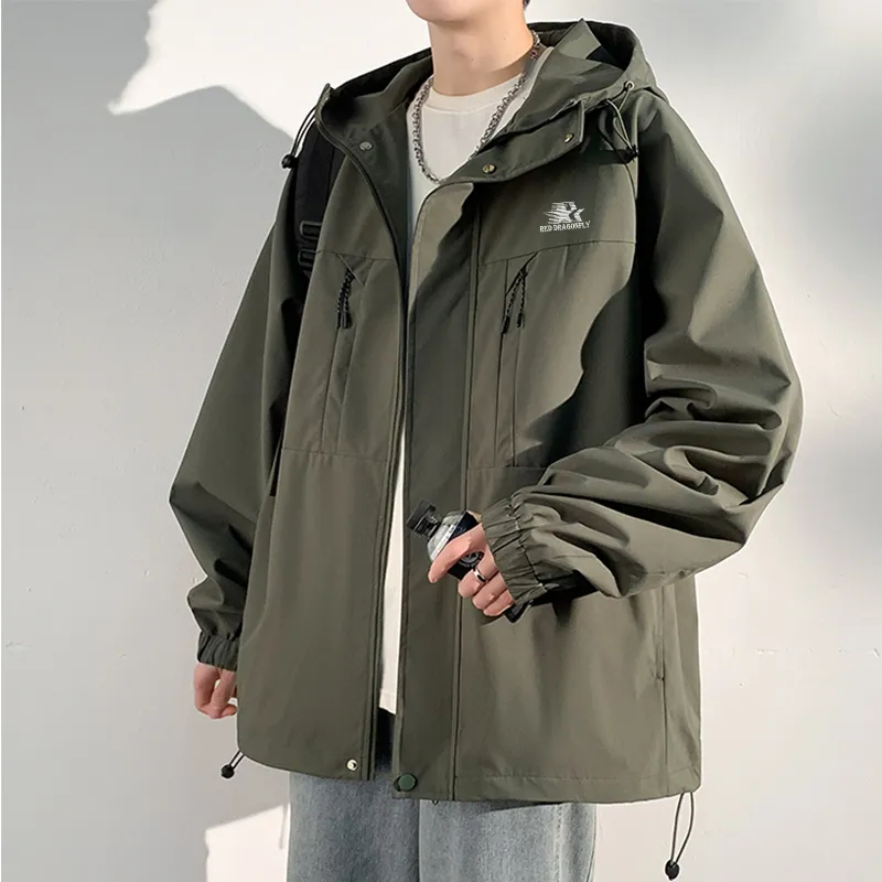 RED DRAGONFLY Windproof And Waterproof Windbreaker Jacket Unisex-2