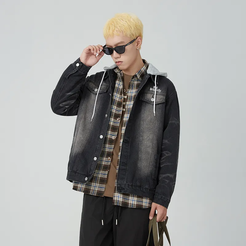 RED DRAGONFLY Denim Jacket Unisex Black-2