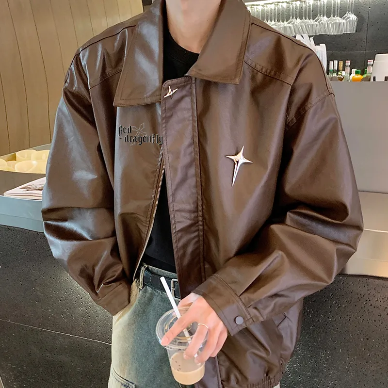 RED DRAGONFLY Leather Jacket Unisex-5
