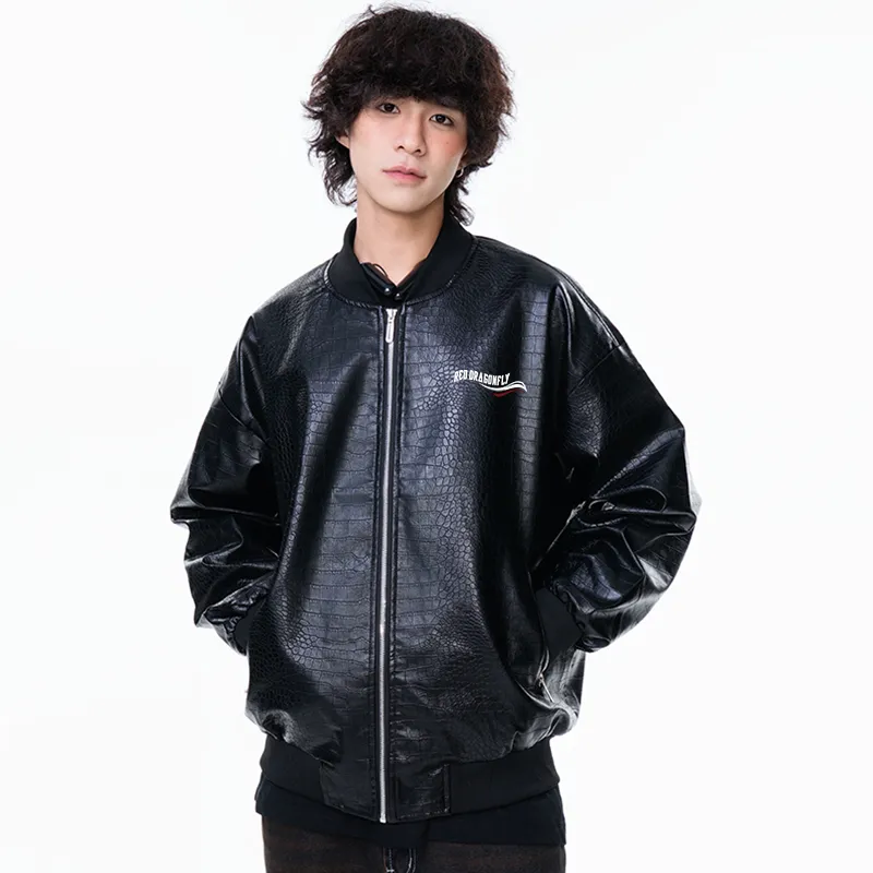 RED DRAGONFLY Leather Jacket Unisex-2