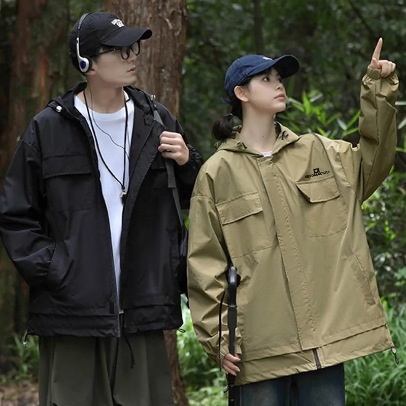 RED DRAGONFLY Waterproof And Windproof Windbreaker Jacket Unisex-5
