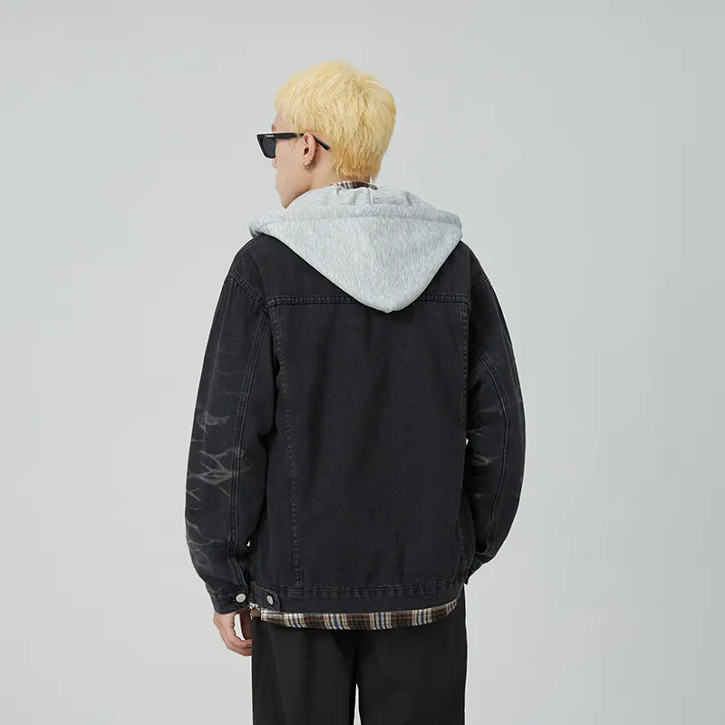 RED DRAGONFLY Denim Jacket Unisex Black-3