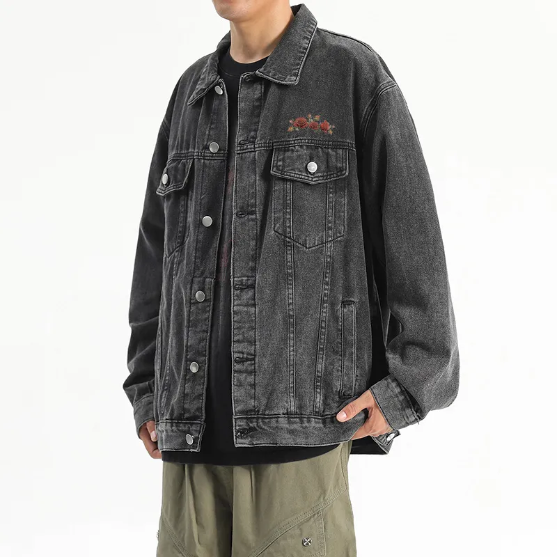 RED DRAGONFLY Denim Jacket Unisex Black-10