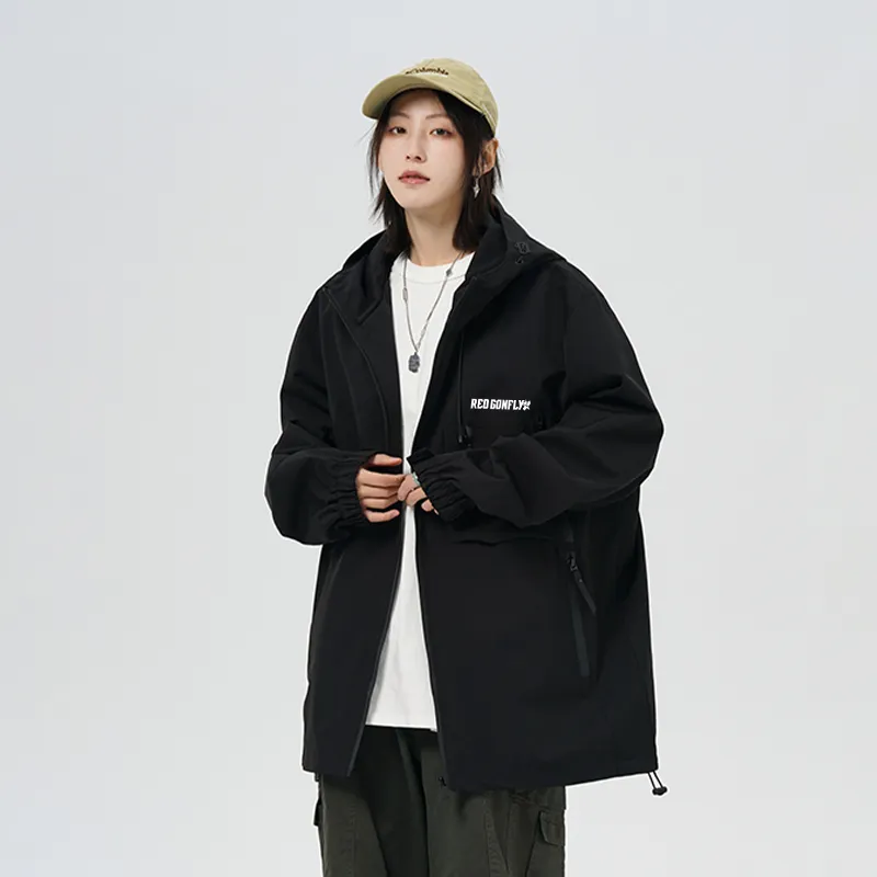 RED DRAGONFLY Water Resistant Windproof And Rainproof With Additional Wear Resistance Windbreaker Jacket Unisex-6