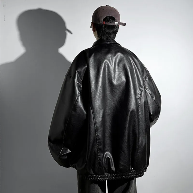 RED DRAGONFLY Leather Jacket Unisex Black-3