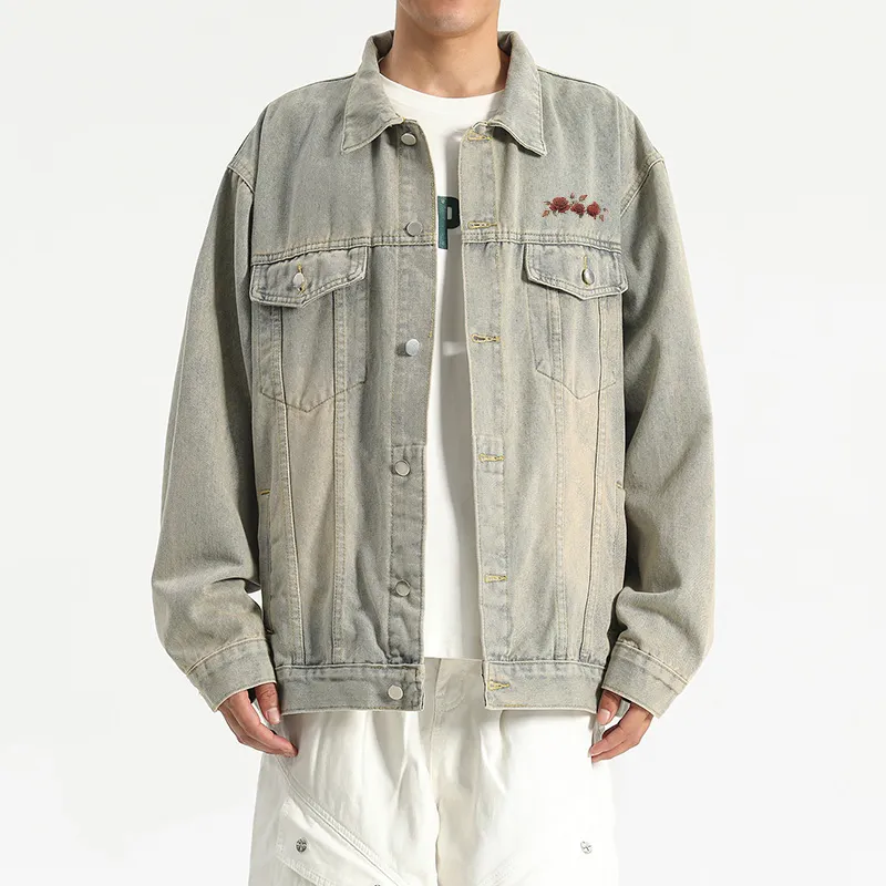 RED DRAGONFLY Denim Jacket Unisex Black-6