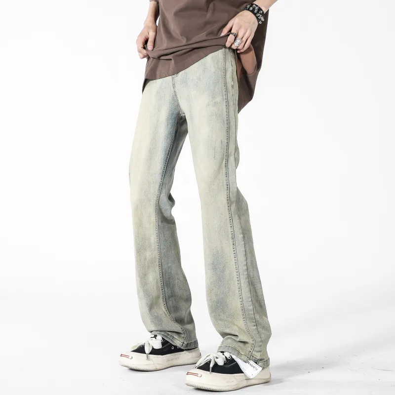 RED DRAGONFLY Jeans Unisex Washed Yellow Mud-1