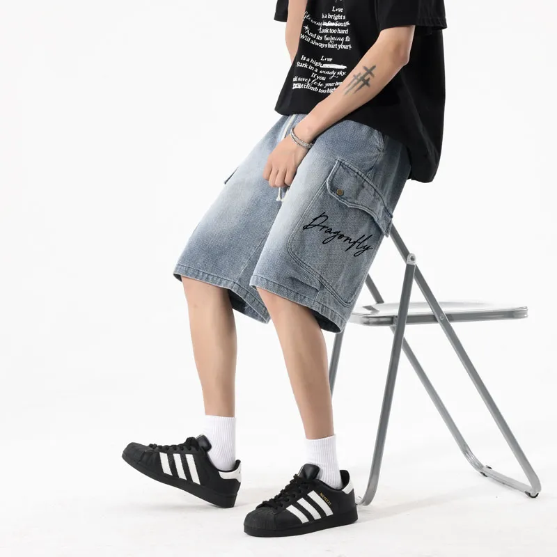 RED DRAGONFLY Denim Shorts Unisex-6