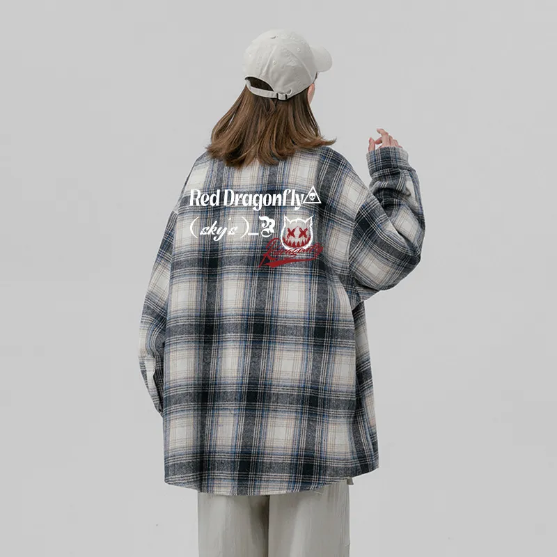 RED DRAGONFLY Shirt Coat Unisex-2