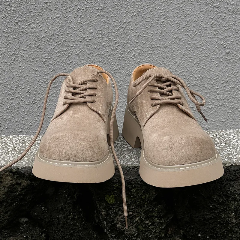 Zuogedu Casual Shoes Men's Light Coffee-3