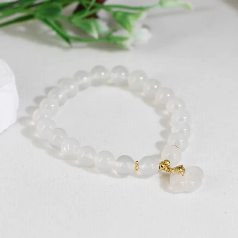 GANGCUI Chalcedony Bracelets Unisex-3
