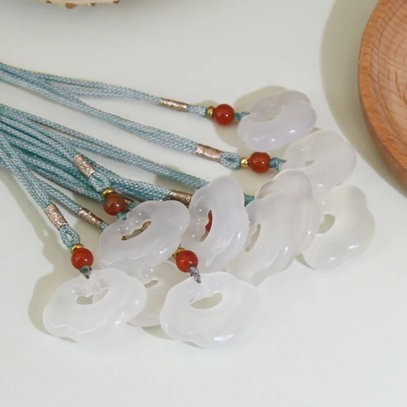 GANGCUI Chalcedony Necklaces Unisex-2