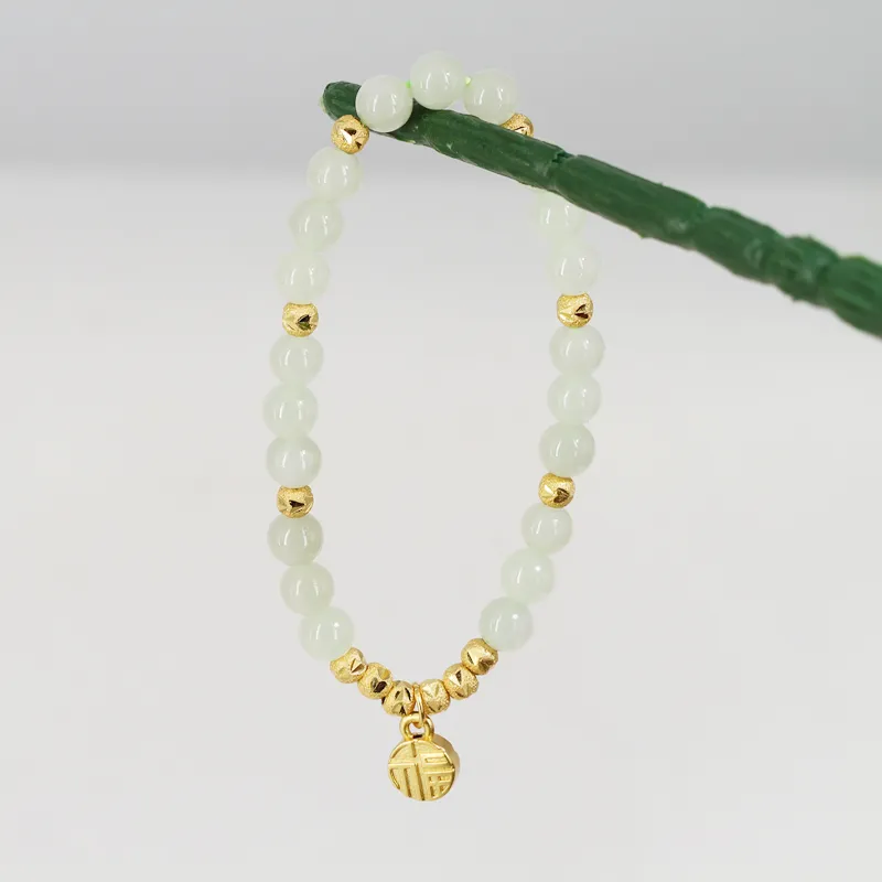 GANGCUI Bracelets Green Jade Unisex-4