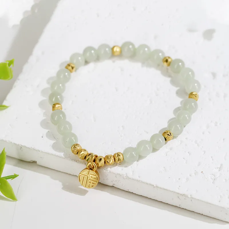 GANGCUI Bracelets Green Jade Unisex-1