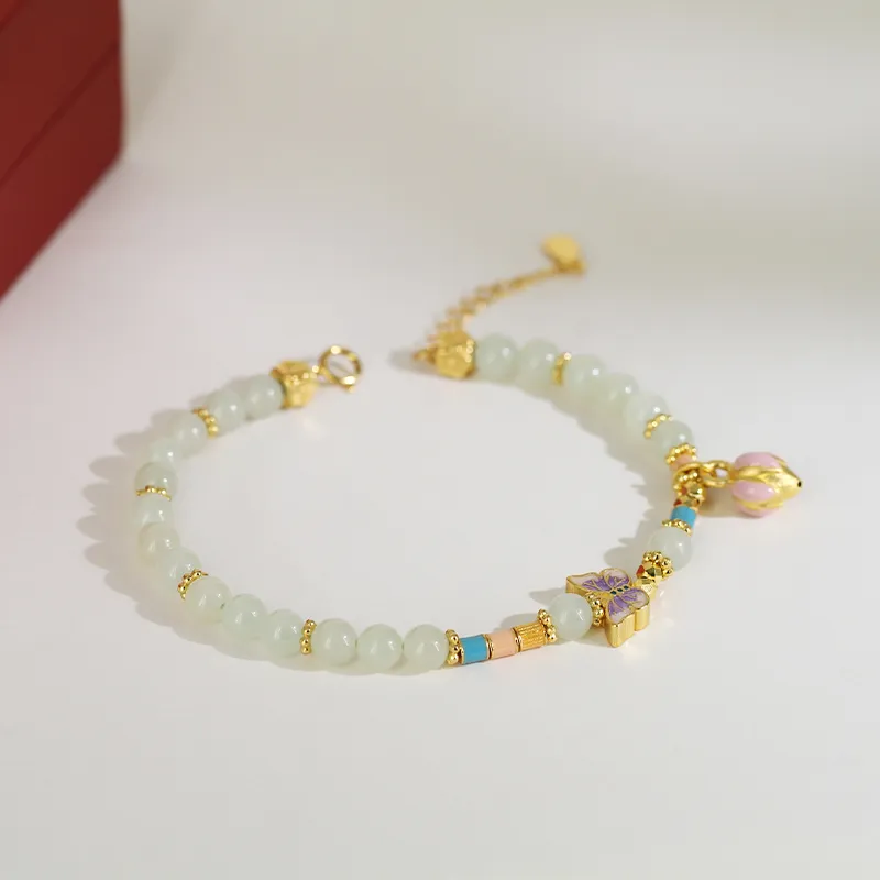 GANGCUI Hetian Jade Bracelets Green Jade Unisex-2