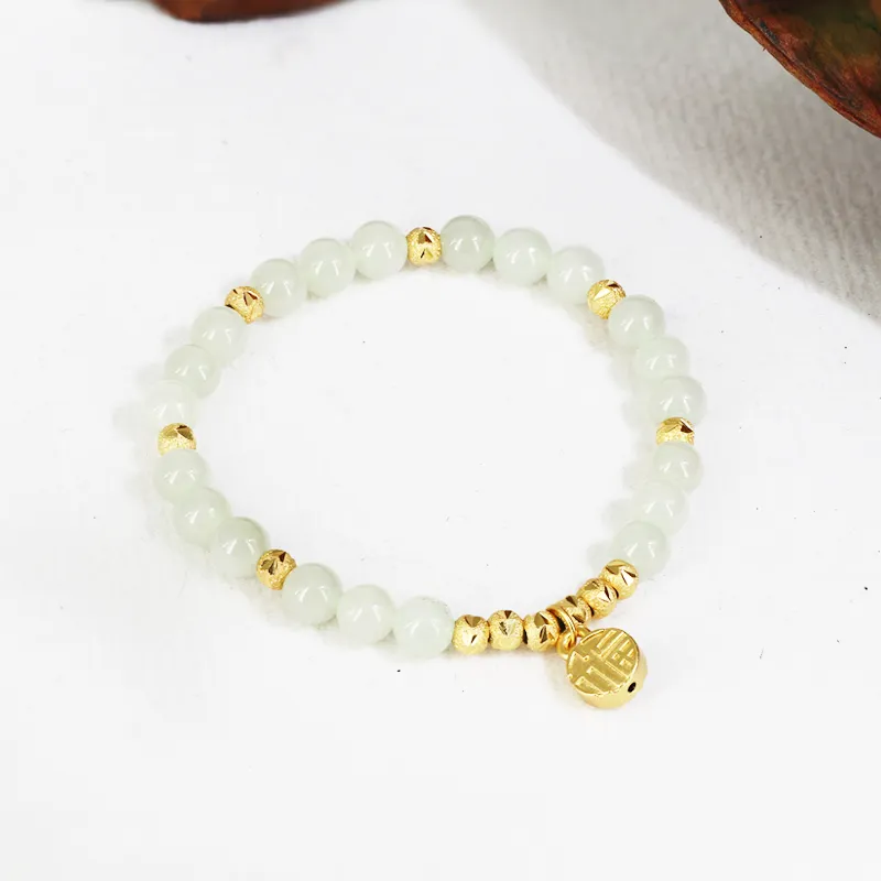 GANGCUI Bracelets Green Jade Unisex-3