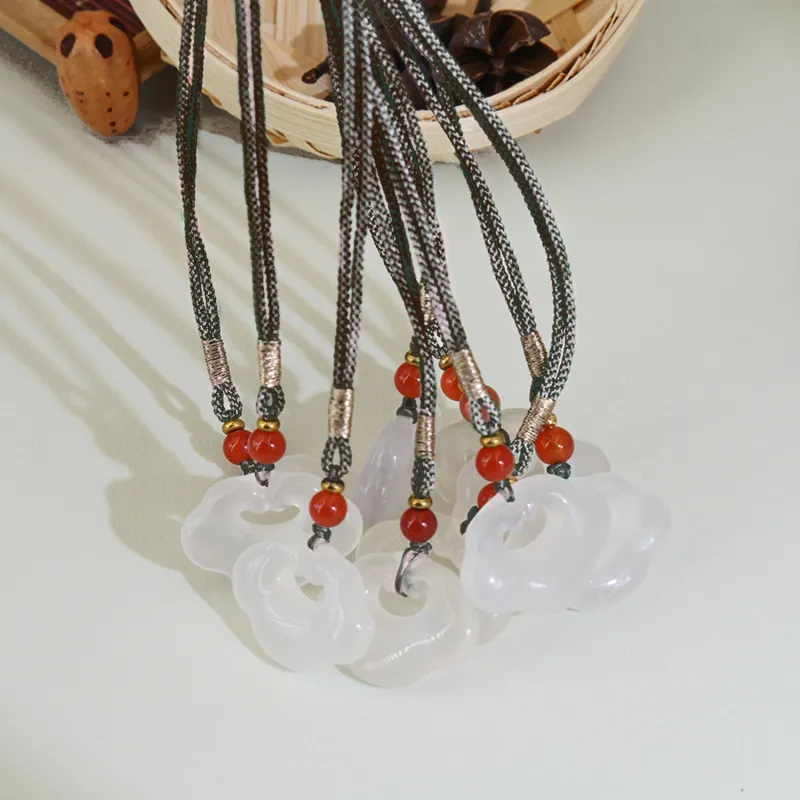 GANGCUI Chalcedony Necklaces Unisex-8