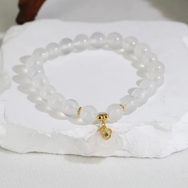 GANGCUI Chalcedony Bracelets Unisex-4