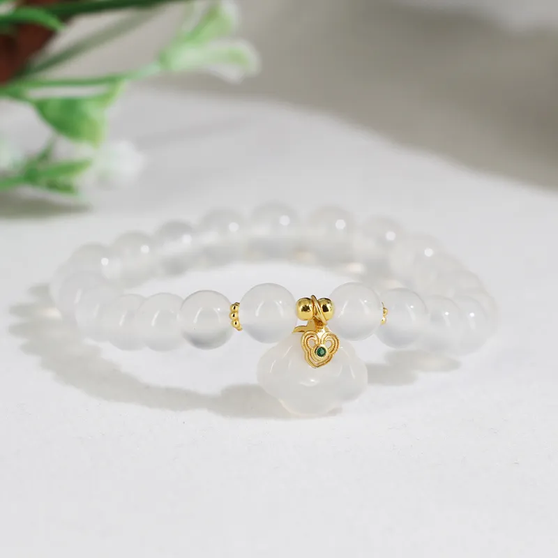 GANGCUI Chalcedony Bracelets Unisex-2