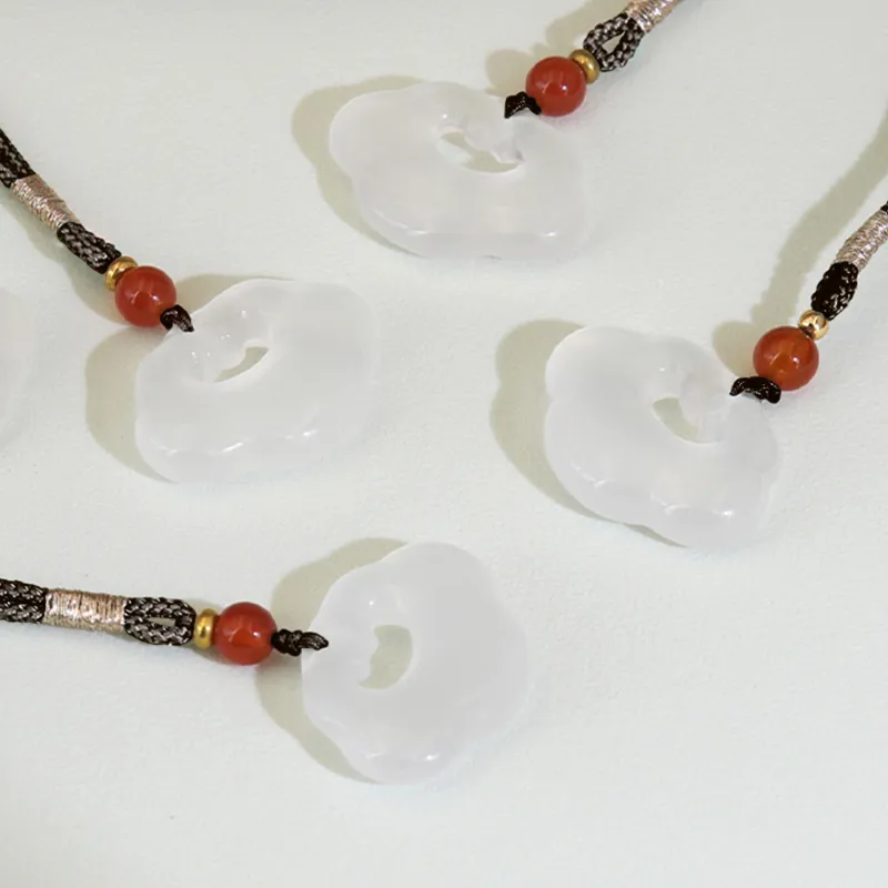 GANGCUI Chalcedony Necklaces Unisex-7