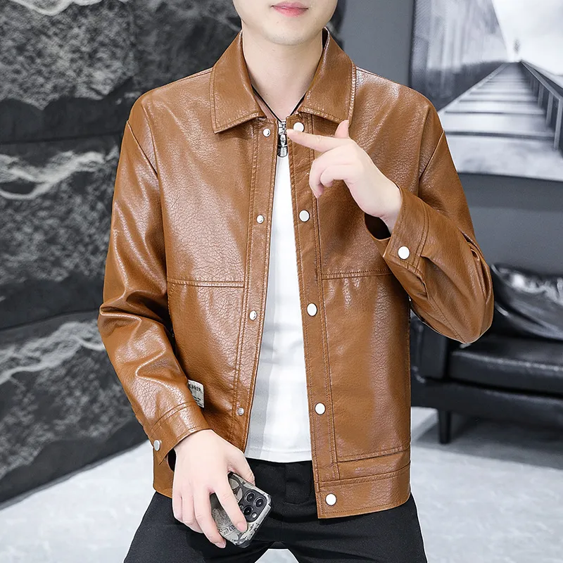 PIERRE CARDIN Leather Jacket Men's-6