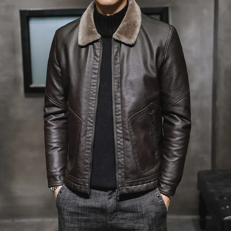 PIERRE CARDIN Leather Jacket Unisex-9