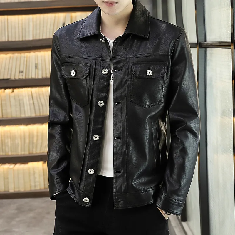 PIERRE CARDIN Leather Jacket Men's-2