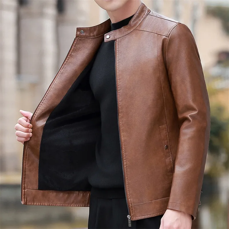PIERRE CARDIN Leather Jacket Men's-11