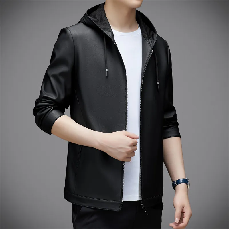 PIERRE CARDIN Leather Jacket Men's-13