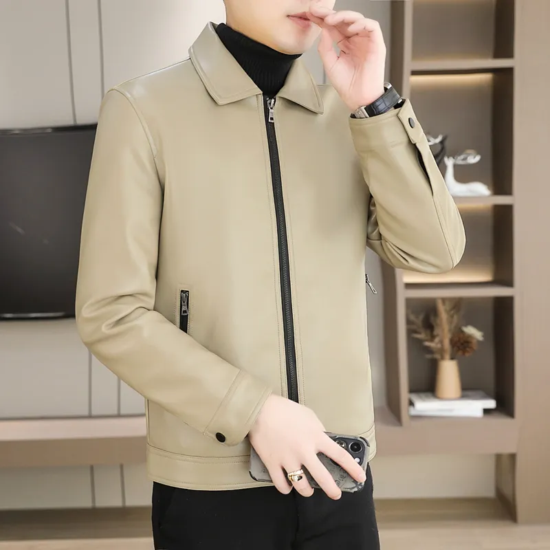 PIERRE CARDIN Leather Jacket Men's-18