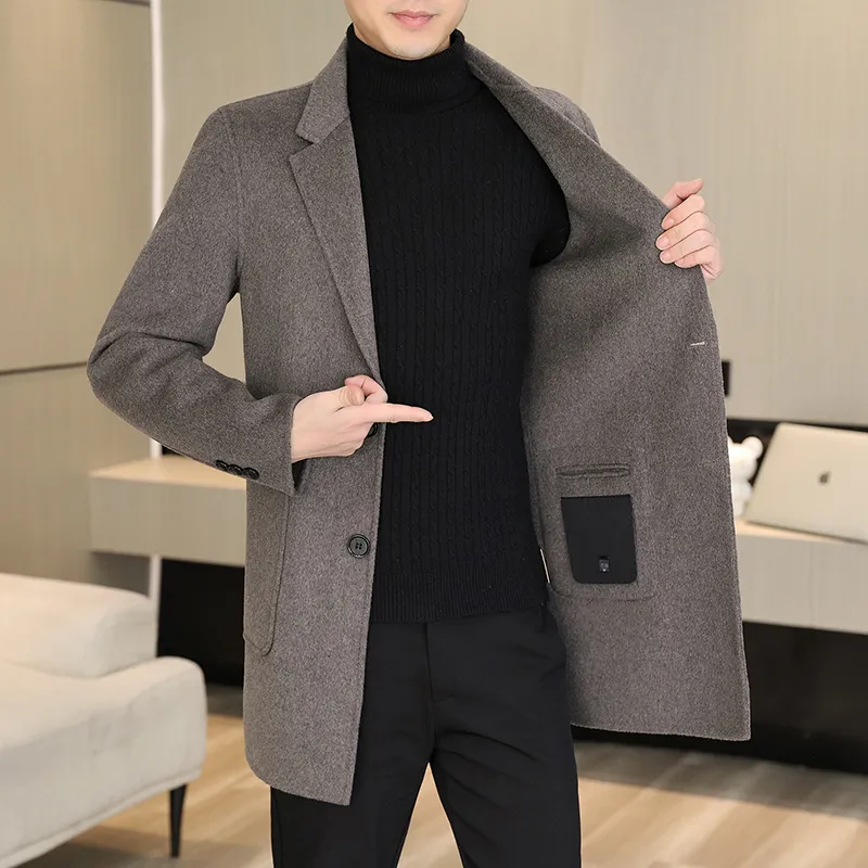 PIERRE CARDIN Woolen Coat Men's-13