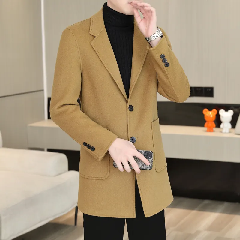PIERRE CARDIN Woolen Coat Men's-8
