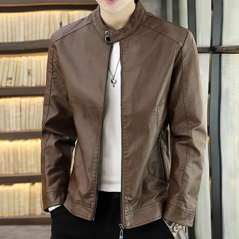 PIERRE CARDIN Leather Jacket Men's-17