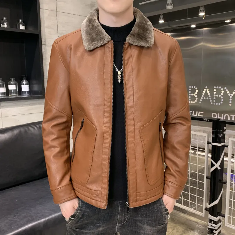 PIERRE CARDIN Leather Jacket Men's-20
