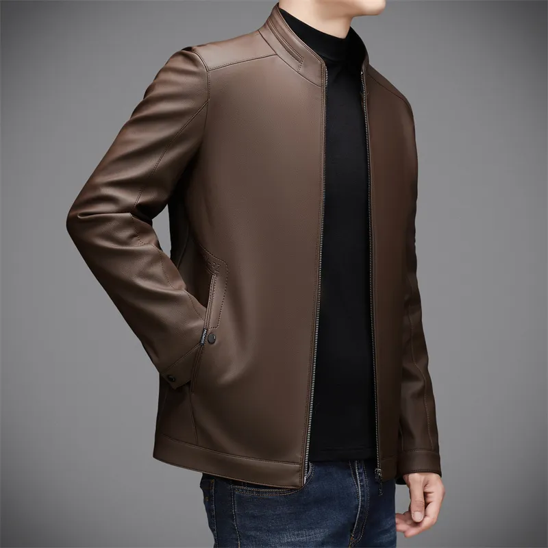 PIERRE CARDIN Leather Jacket Men's-8