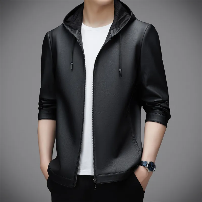 PIERRE CARDIN Leather Jacket Men's-12
