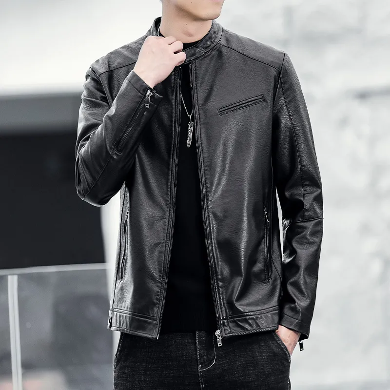 PIERRE CARDIN Leather Jacket Men's-4