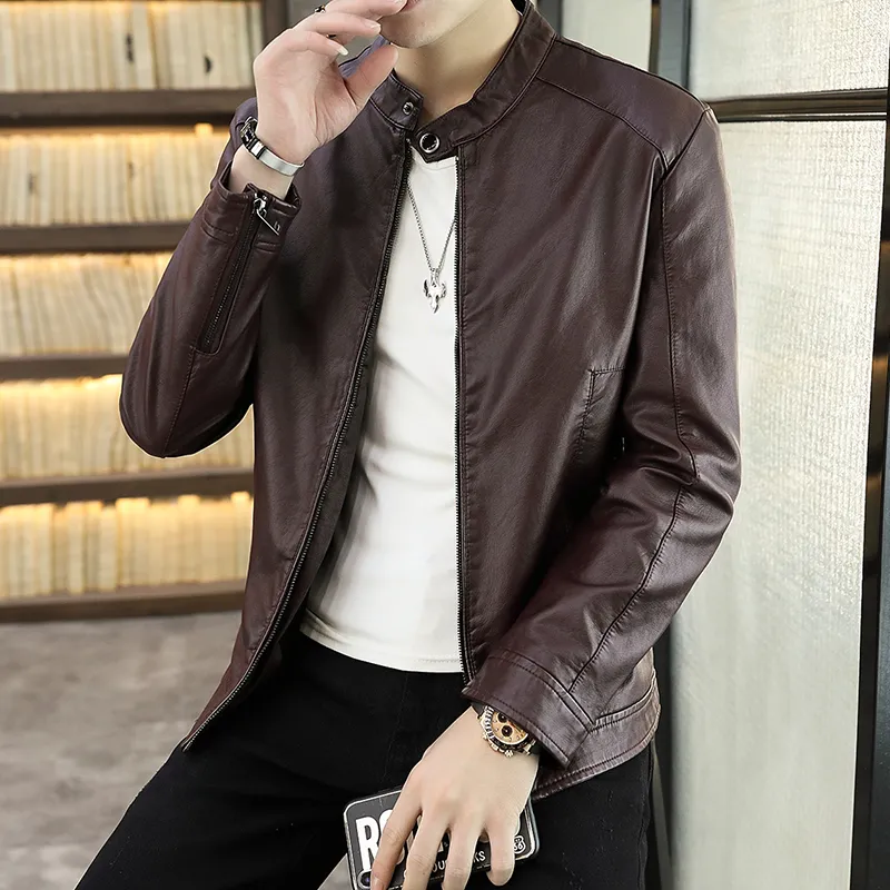 PIERRE CARDIN Leather Jacket Men's-9
