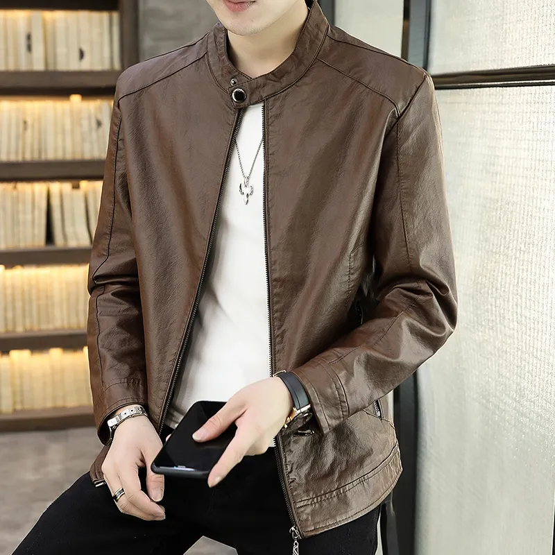 PIERRE CARDIN Leather Jacket Men's-16
