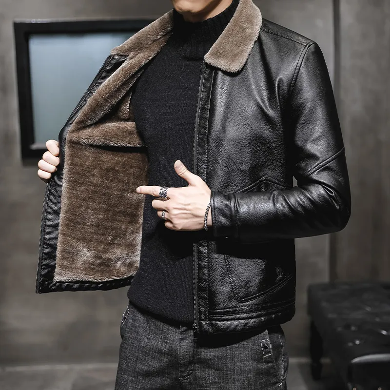 PIERRE CARDIN Leather Jacket Unisex-5