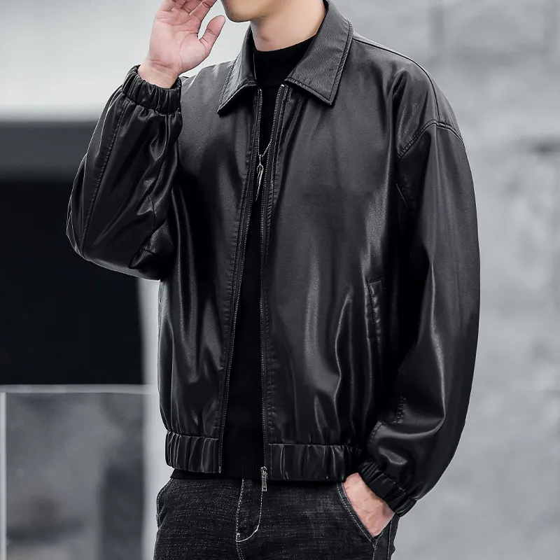 PIERRE CARDIN Leather Jacket Unisex-3