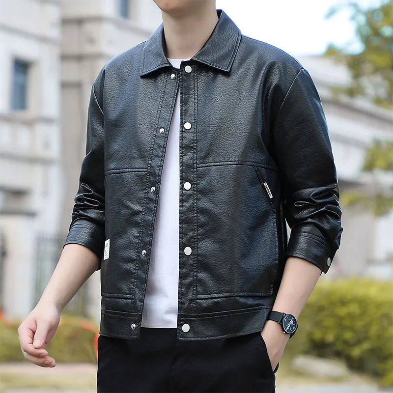 PIERRE CARDIN Leather Jacket Men's-4