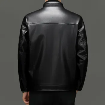 PIERRE CARDIN Leather Jacket Men's