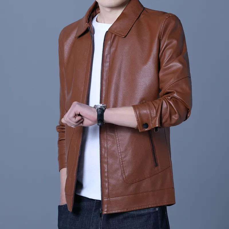 PIERRE CARDIN Leather Jacket Men's-12