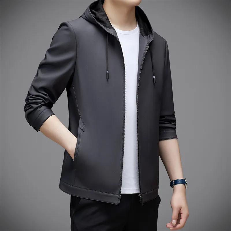 PIERRE CARDIN Leather Jacket Men's-16