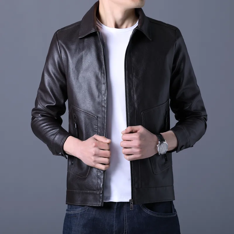 PIERRE CARDIN Leather Jacket Men's-7