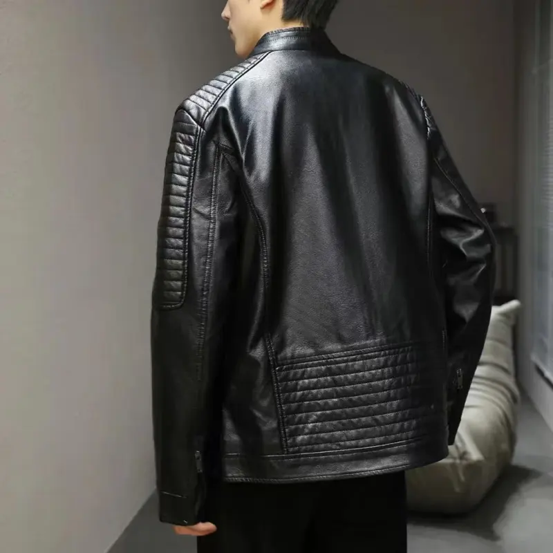 PIERRE CARDIN Leather Jacket Unisex-3