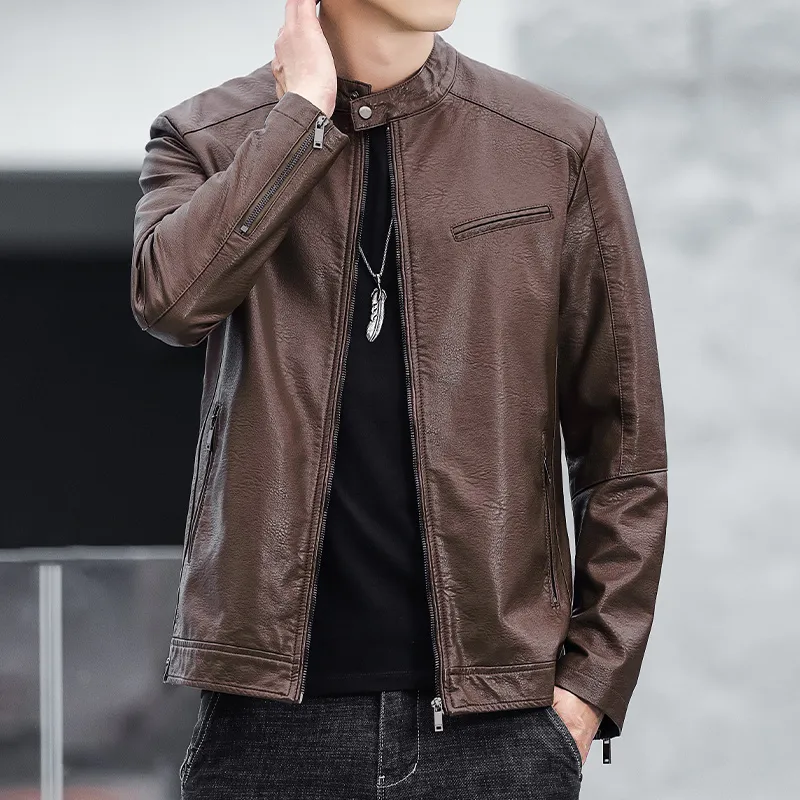 PIERRE CARDIN Leather Jacket Men's-9
