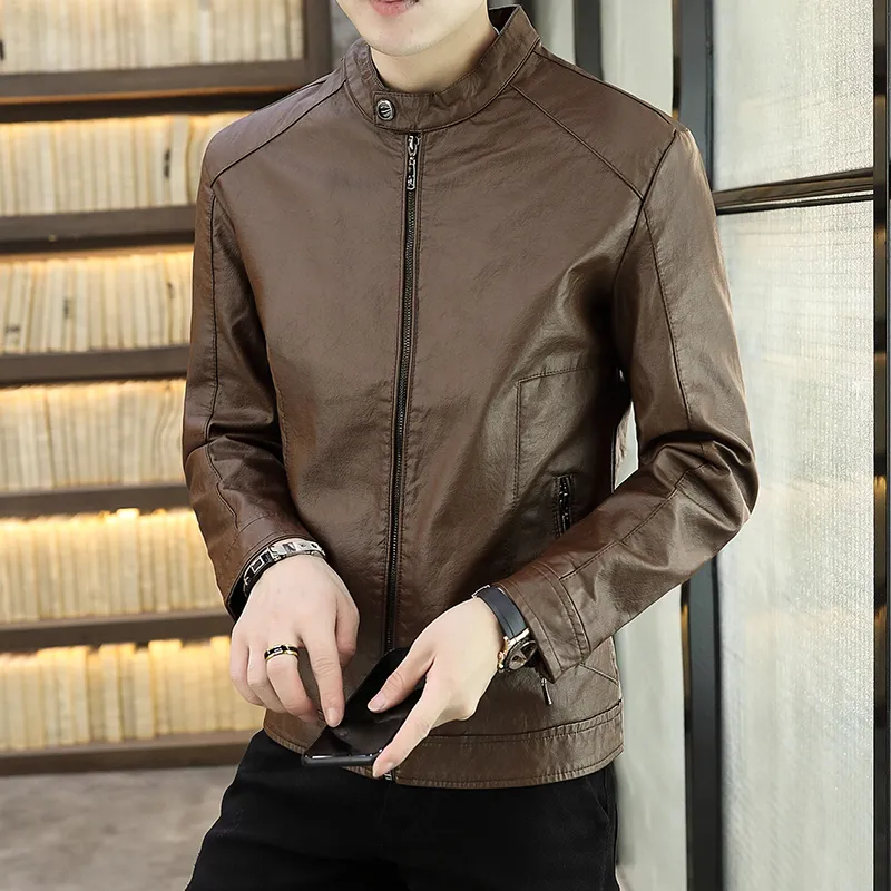 PIERRE CARDIN Leather Jacket Men's-4